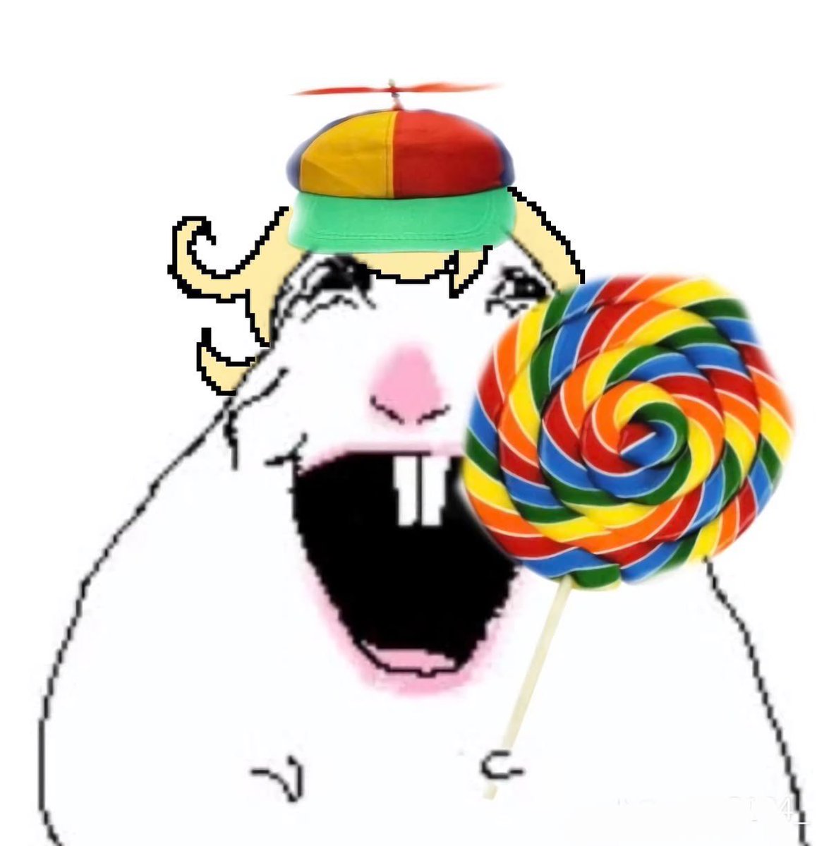 femlocklemluvr's tweet photo. If you vote me for Charles you’ll get to see hamster Charles eating lollipops and macarons… 😁🍋💛 https://t.co/5ho385zCTJ