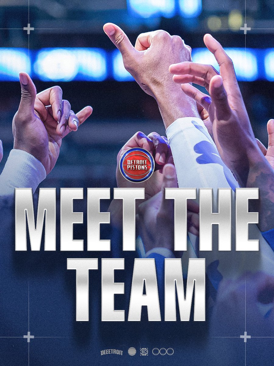 DetroitPistons's tweet photo. meet the squad https://t.co/yeLJtvlqye