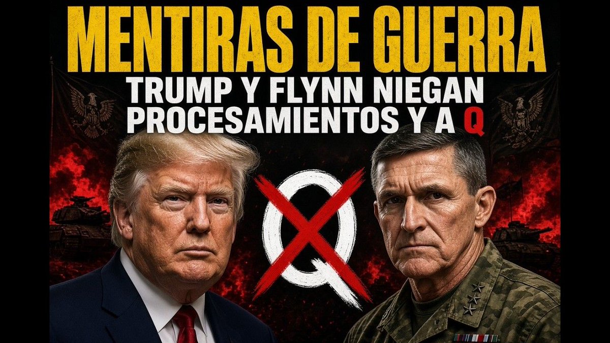 misteriosomundo's tweet photo. Mentiras de Guerra: Trump y Flynn niegan procesamientos y Q https://t.co/yMeha6tfnO #videoprogramas #rafapal https://t.co/i8kJKrEsbd