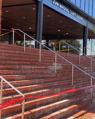 VALW's tweet photo. The John Marshall Courts Building in Richmond closed for emergency water leak repairs on Oct. 19, delaying hearings and land recordings until reopening. https://t.co/5WQFZtAVk3 https://t.co/wCXuRBfNBZ