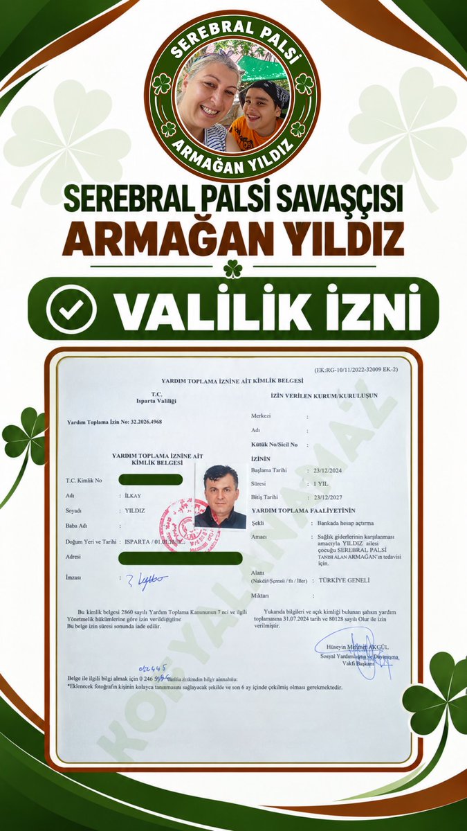 sp_armaganyldz's tweet photo. ‼️VALİLİK ONAYLI HESAP BİLGİLERİ‼️

‌🇹🇷TL HESABI
TR97 0001 0090 1105 2367 0050 03

🇪🇺EURO HESABI
TR43 0001 0090 1105 2367 0050 05

🇺🇸DOLAR HESABI
TR70 0001 0090 1105 2367 0050 04

Alıcı: Armağan Yıldız
Bic/Swift: TCZBTR2A

Faaliyet No✅
32.2026.4968
İlkay Yıldız https://t.co/KbiLL2I4ya