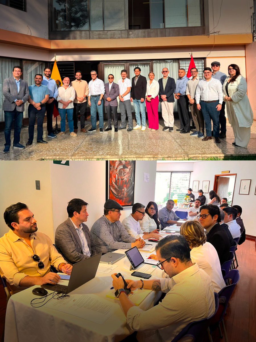 Educacion_Ec's tweet photo. 🇪🇨🇵🇪 ¡Ecuador y Perú fortalecen su cooperación para construir más oportunidades! 🤝

El viceministro de Educación, Emilio Félix, participó en la XVIII Comisión de Vecindad Ecuatoriano-Peruana, desarrollada del 18 al 19 de octubre en Lima, en el marco del proceso de preparación y coordinación del Encuentro Presidencial y XVII Gabinete Binacional Ecuador–Perú.

📚🏅 Durante este espacio, presentó los compromisos del Plan de Acción de Lima 2026 en materia de educación, ciencia, deporte y cultura, que impulsan el intercambio de conocimientos, la innovación, la integración deportiva y la protección del patrimonio cultural compartido.

Este 20 de octubre, la ministra de Educación, Deporte y Cultura, Gilda Alcívar García, expondrá los nuevos compromisos asumidos para continuar fortaleciendo la cooperación entre ambos países.

🌎🤝¡Seguimos construyendo puentes entre países hermanos para generar más oportunidades y bienestar para nuestras comunidades!