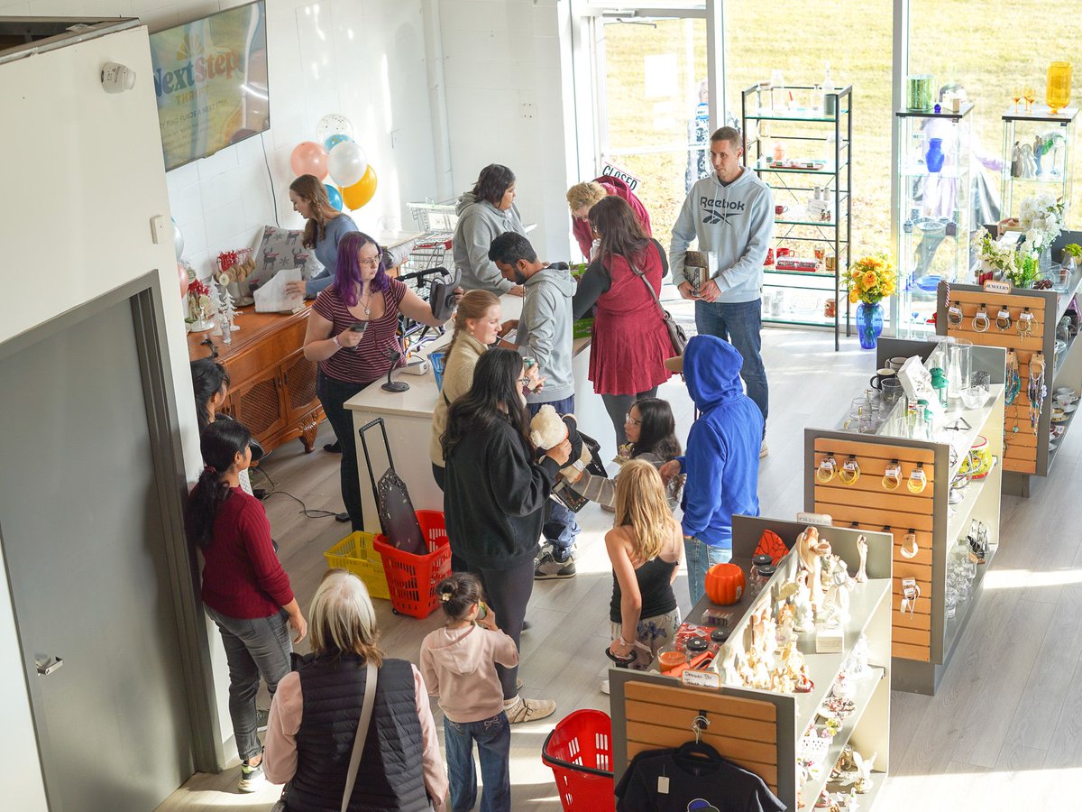 HopeMission's tweet photo. Thank you to everyone who came to the Next Step Thrift grand opening on Saturday. Live music, door prizes, free food and drinks. 

Missed it? We are at 4210-99 St NW, Edmonton, Mon to Sat, 9am to 7pm. #YEG https://t.co/NxA3h8JYOy