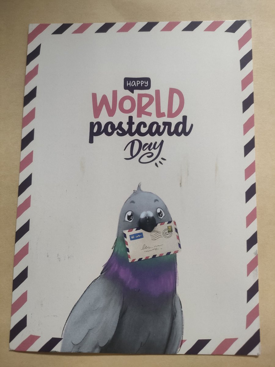AyaPosukuro's tweet photo. オランダからのWPDのカードがとてもかわいい。
#ポスクロ
#Worldpostcardday https://t.co/Z0LMRFzrEg