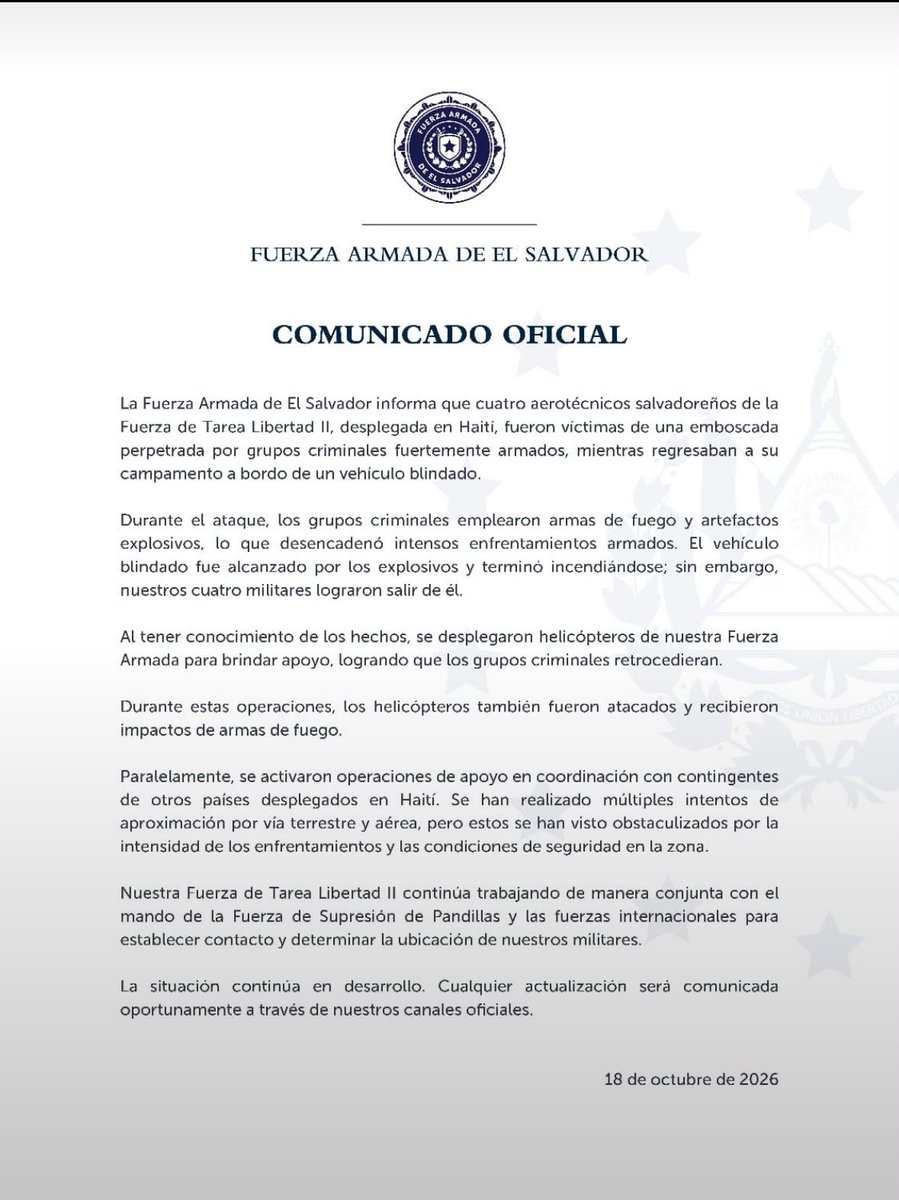 VinicioSenador's tweet photo. Para los que no tienen ni idea de lo que pasa en Haití . Lean . https://t.co/wO8SwAddGV