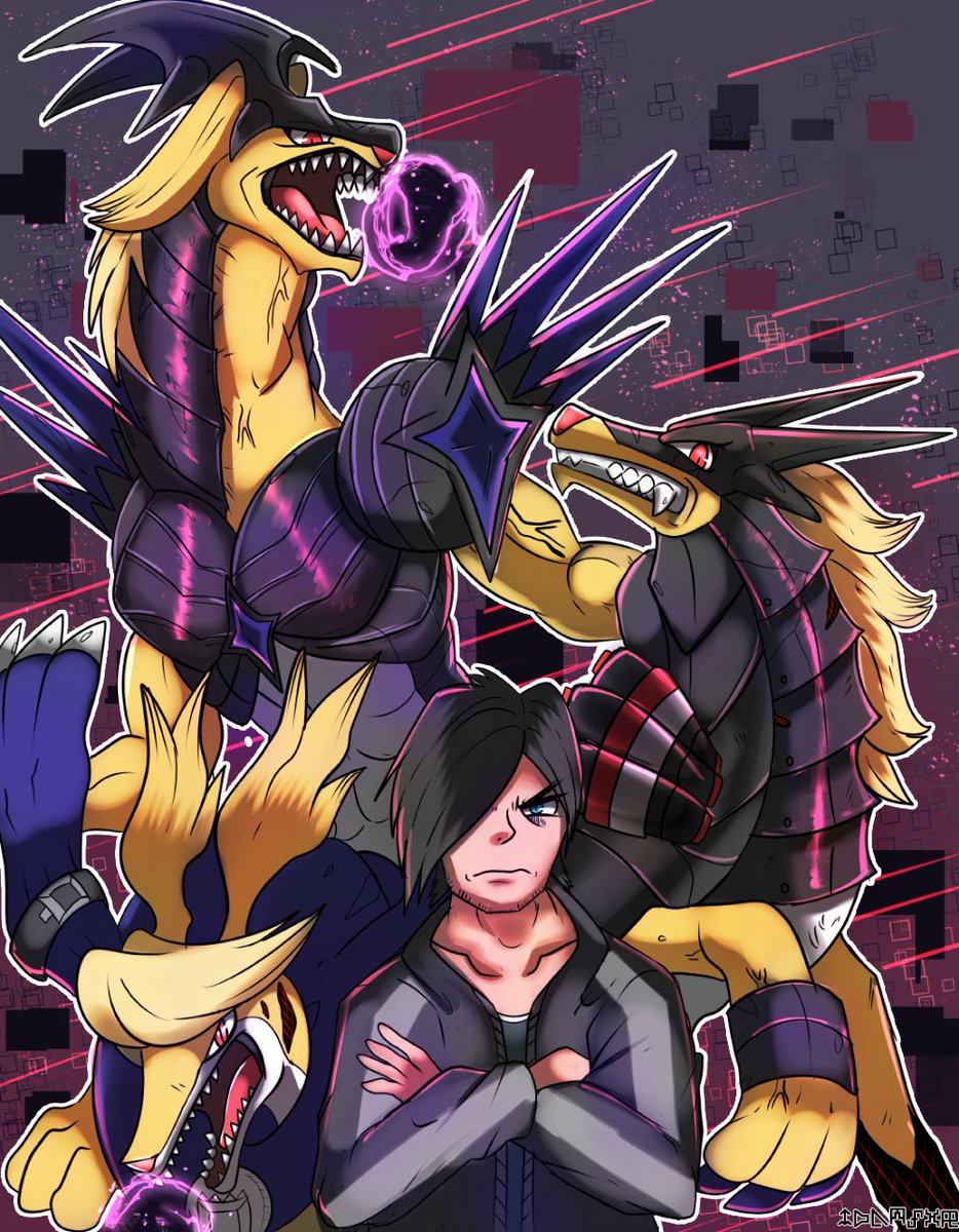 phatmon66's tweet photo. When you need a few digimon hell bent on revenge. Vendetta Leon and his digimon. #digimon #Ocdigimon #Leonkennedy #crossover #Residentevil https://t.co/66rkUgnw9f