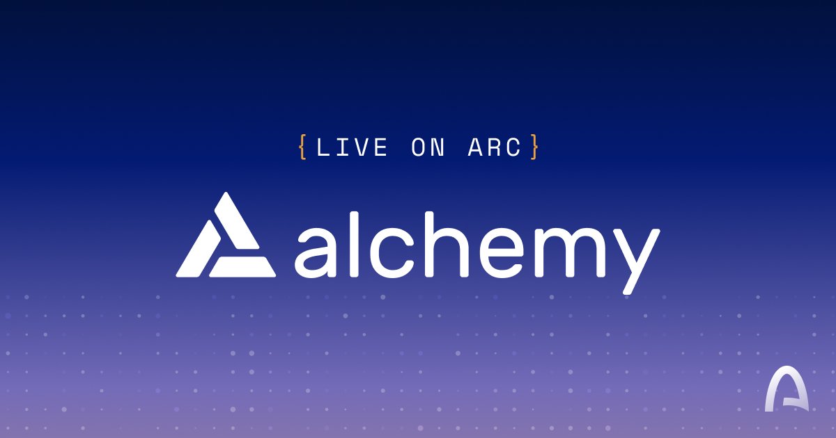 arc's tweet photo. Arc 🤝 @Alchemy

Alchemy is introducing a $1M credit program for eligible Arc builders, with up to $10K in credits per team.

Bring an existing app to Arc, consolidate your infrastructure on Alchemy, or ship your first USDC payment flow.

https://t.co/wRr3z5KocO https://t.co/VtrDKkjrhN