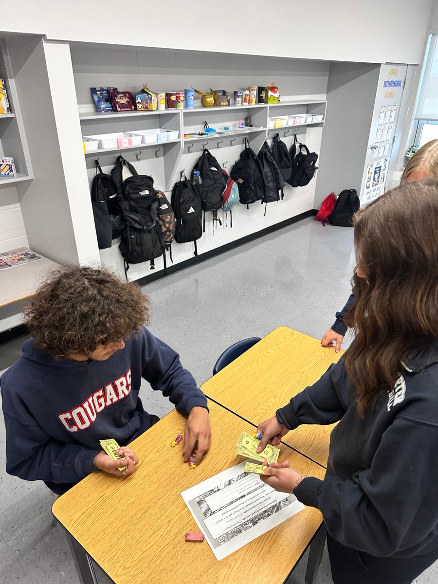 CardinalCarter's tweet photo. Learning business by doing business! Today, our Grade 10 Business students put supply and demand into action by buying and selling candy! Through this hands-on activity, students discovered how changing supply and demand can influence prices in today’s economy. https://t.co/sxZ1GcZcAv