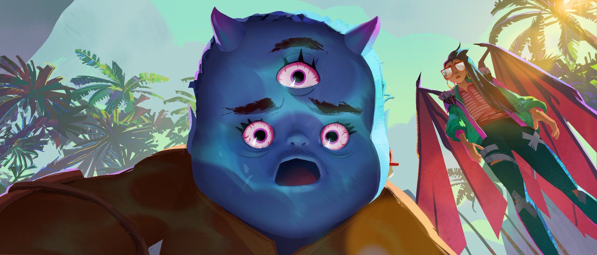 chelseablecha's tweet photo. Lighting keys I painted for Bungi's pink eye sequence! 😆😭#ForgottenIsland
#DreamWorks #visualdevelopment #colorkeys #visdev https://t.co/2IkeWxxOdc