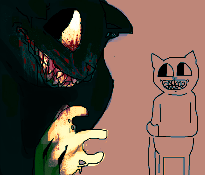 _Remington79's tweet photo. #Trevorhenderson  #Cartooncat #horror #halloween 

btw i just wanna say thank you for my previous post with all the attention it got! 
1k IS INSANE 😭😭 https://t.co/Gpa3UgKUEU