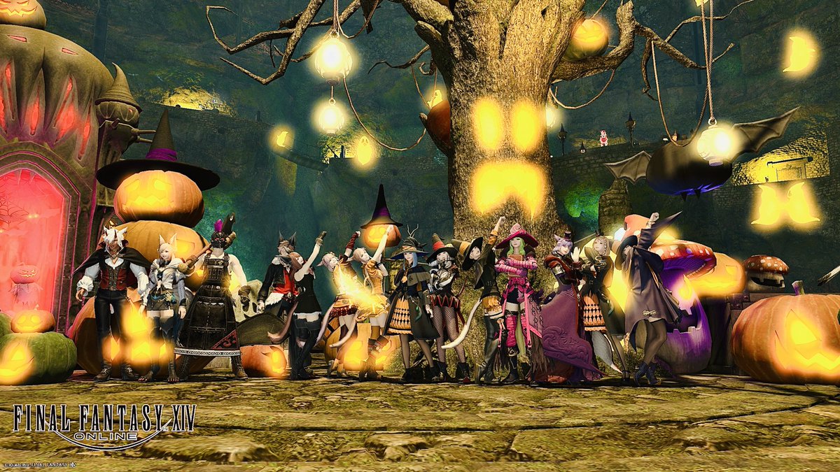 AznableTan's tweet photo. おはミコ☔️かようび🫶🏻
ハロウィンSS撮ってきた〜🎃👻
集まったミコッテたちが良き💖アルカディア勢揃いしてて草ｗｗｗ
今日もゆるっといこ〜〜🤘🤍🫧

#micomiqo
#FF14 #おはミコ #ミコッテ https://t.co/BEvrxJdfbJ
