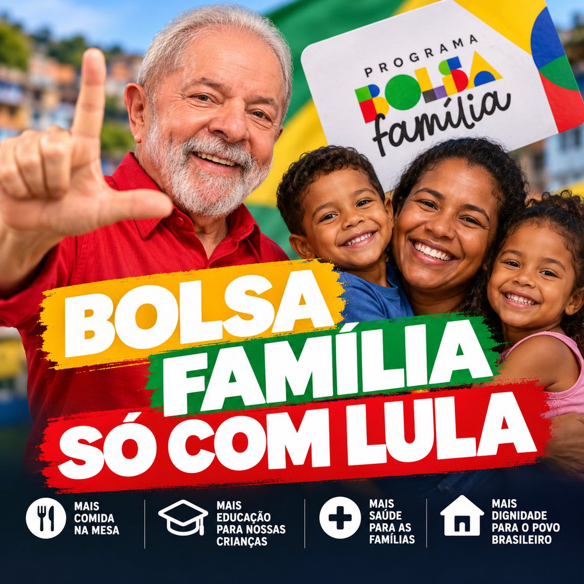 clebaobueno's tweet photo. @correio #BolsaFamiliaSoComLula https://t.co/bWDD6rhmQB