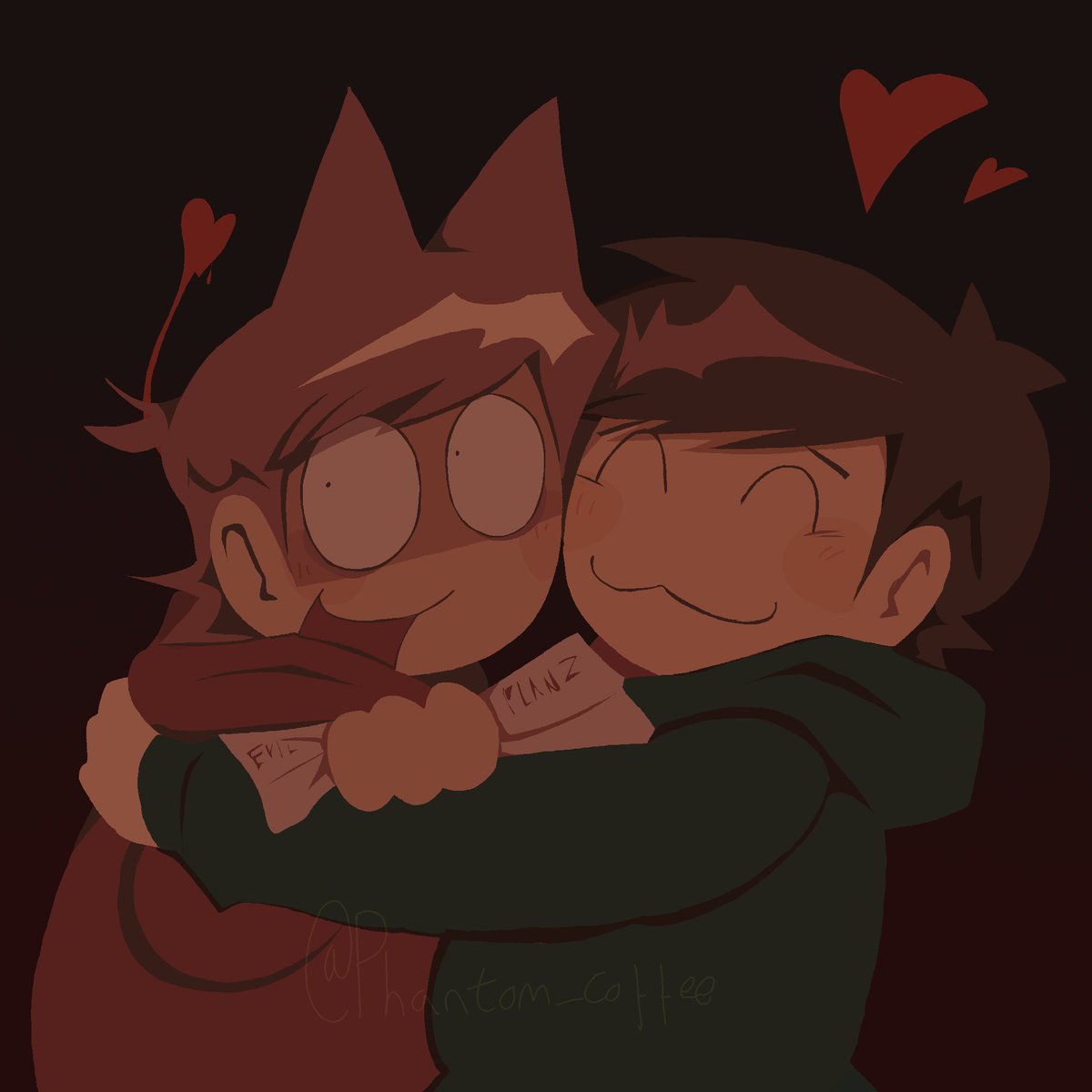 phantom_coffee's tweet photo. Hugs &amp; Kisses

#Eddsworld #TordEdd #EddTord #BaconCola https://t.co/JbfnsEWlvu