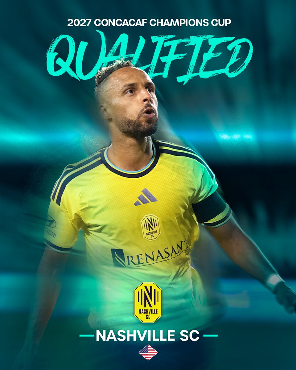 TheChampions's tweet photo. Nashville SC secures its spot in the 2027 Concacaf Champions Cup! 🎟️✅ https://t.co/w2ve2AfE6w