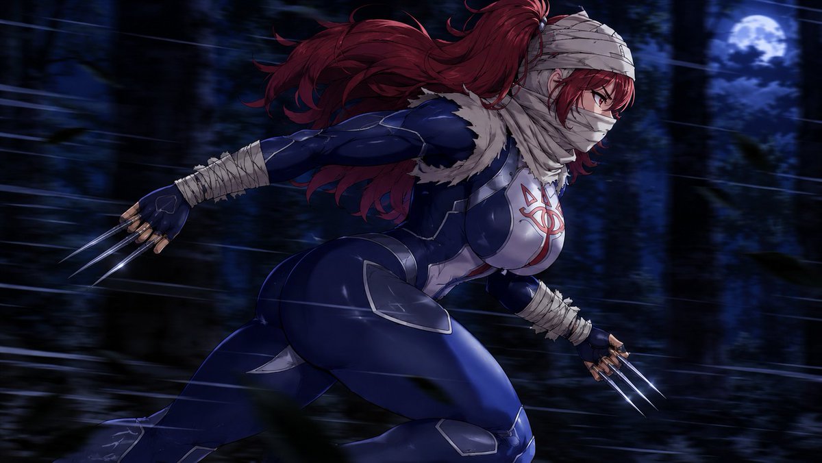 LonelyHealerTTV's tweet photo. So to celebrate @LordIntellectX's AI Nightfire playing Smash Bros Melee.  I made some rough images of her in the outfits of her four mains.  For some reason Chatgpt decided to keep Nightfire's boob window on three of them. No idea why, but I am not complaining. Hope you all enjoy https://t.co/HNyv1q8yoV