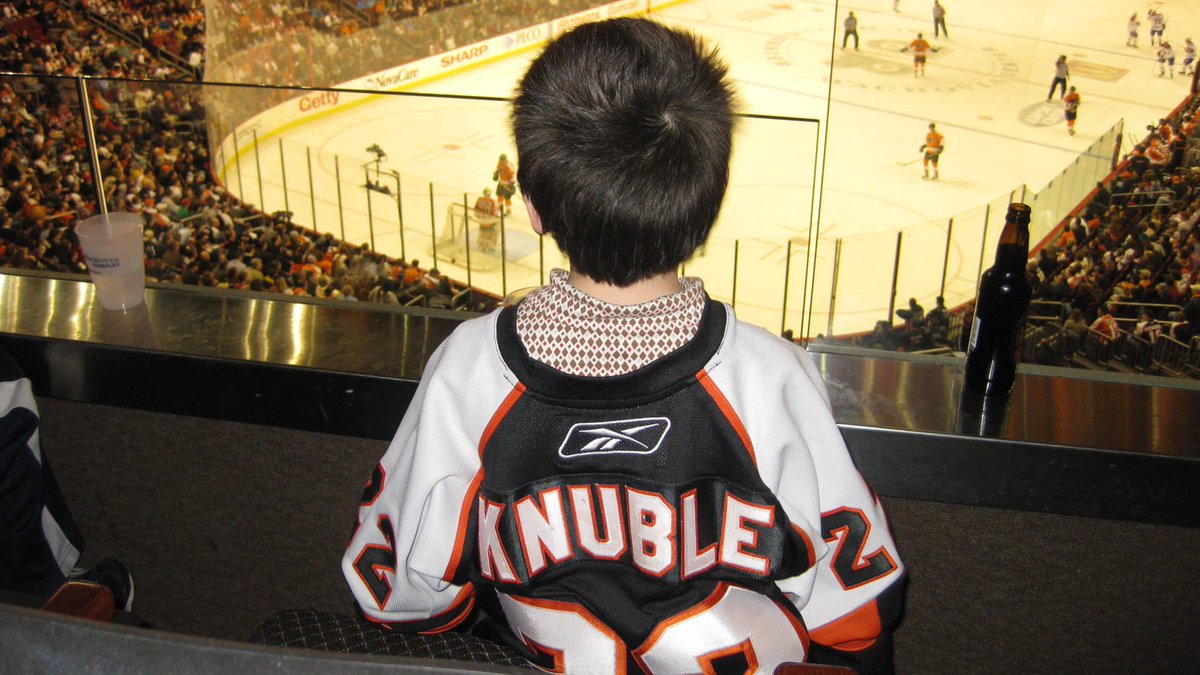 NHLFlyers's tweet photo. Childhood dreams come true. https://t.co/jALB69XcfQ