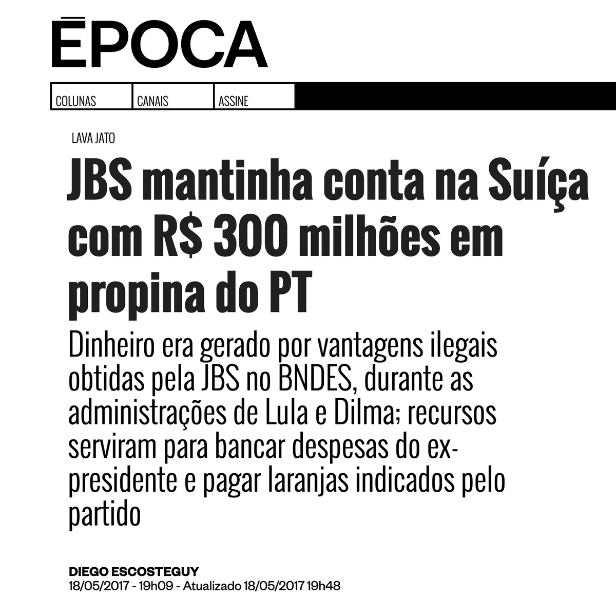 Rconstantino's tweet photo. Mas vai mostrar conta na Suíça também? https://t.co/L1T6HAZ9ES