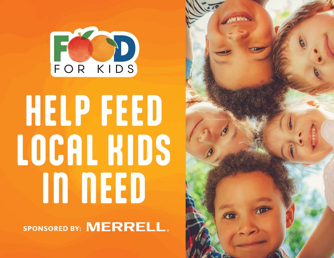MastStore's tweet photo. Through Oct. 25, for each Merrell footwear purchase at Mast Store, Merrell will make a $15 donation to a kid-focused food program. That makes a real difference b/c our partners leverage their buying power to stretch $1 into $3, $4, plus in food value.  
https://t.co/BBPpj5yLTB https://t.co/T7YobC2wyz