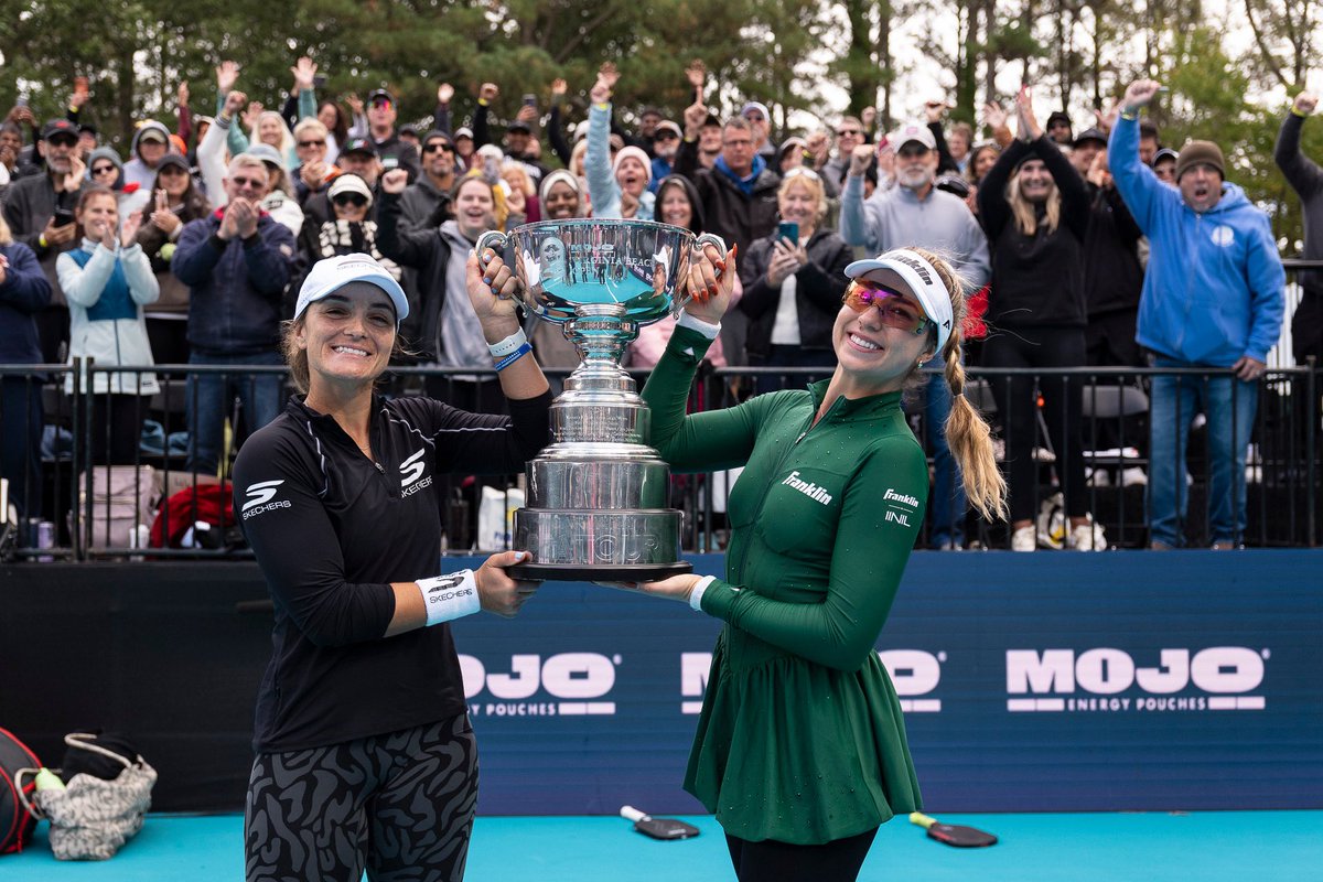 CP_Pickleball's tweet photo. First PPA title for Sofia and me as a team!! 🏆❤️ So proud of the way we fought and competed in Virginia Beach. I love the chemistry we’re building on the court, and this is just the beginning!
Riley and I came SO close!! 🥈❤️ So much fun competing together and making Championship Sunday like the old times. We fought hard and are proud to come away with silver!
A huge thank you to my team for keeping me sane, healthy, and going strong through these past three weeks on the road. ❤️ Athena, you’re my rock and biggest supporter. Thank you for always believing in me, keeping me grounded, and being by my side through every high and low. I’m so lucky to have you in my corner. I love you! And Will, thank you for always having my back and taking such good care of me on and off the court!
Thank you to my incredible sponsors for your continued support! 💙 @skechersGO @vitacoco Udrippin Overgrips @Pulsettotech Couldn’t do it without you! 🙌🏼
And a huge thank you to the PPA staff and volunteers for all your hard work this week, especially helping us make our flights to Hong Kong! ❤️🙏🏼
Now onto Hong Kong to finish this stretch strong! 🇭🇰💪🏼
