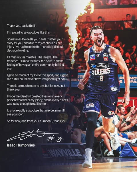 NBLPleb's tweet photo. Isaac Humphries has announced his retirement. 

#NBL #NBL27 https://t.co/GY82dyLrud