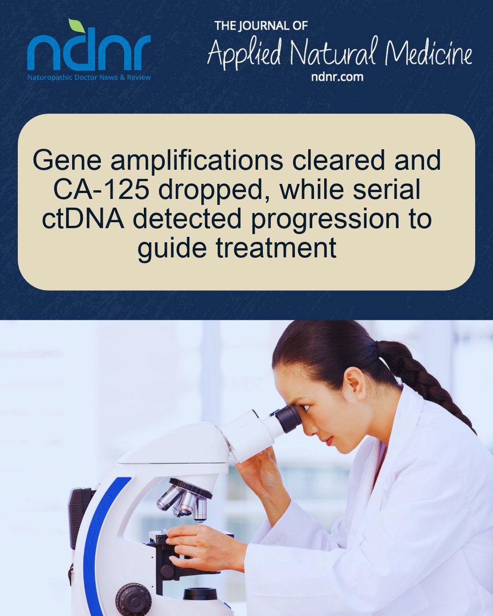 NaturopathNews's tweet photo. 🔬 How can circulating tumor DNA (ctDNA) testing help guide cancer care?

📖 Read the full article by Dr. Raushanah Najeeullah, ND: https://t.co/U09EdmQoZ3

#NDNR #IntegrativeOncology #NaturopathicMedicine #PrecisionMedicine #OvarianCancer https://t.co/NJXyBjFRTz