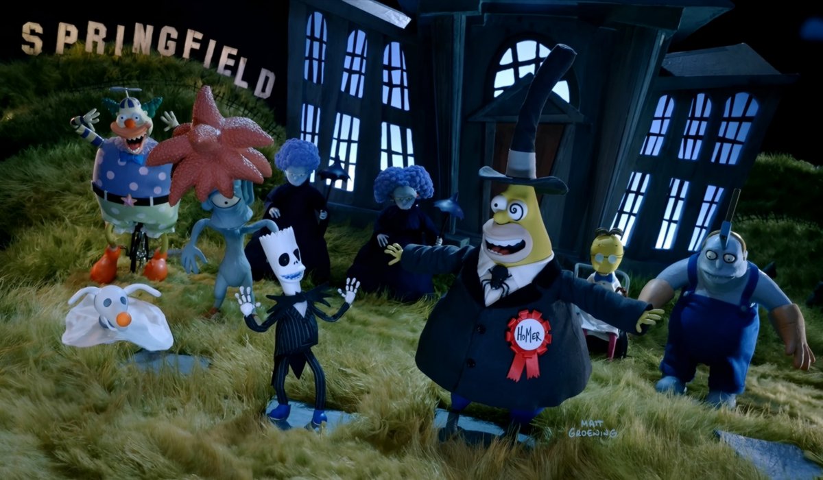 CartoonsOTMoon's tweet photo. Primer vistazo a la parodia stop-motion de Los Simpson a «The Nightmare Before Christmas». https://t.co/22F3nraOSh