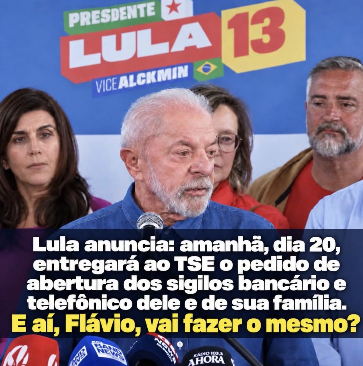 Denised73308932's tweet photo. #LulaAbriuOSigiloFlavioArregou https://t.co/4OSxv5wqx6