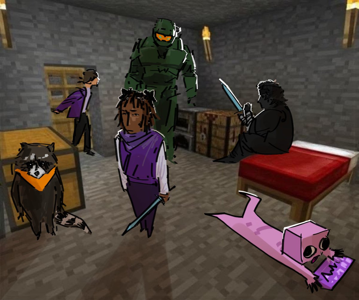 kefirart's tweet photo. leaked footage of the purple team base for this season of money https://t.co/wWvFCQMo4c