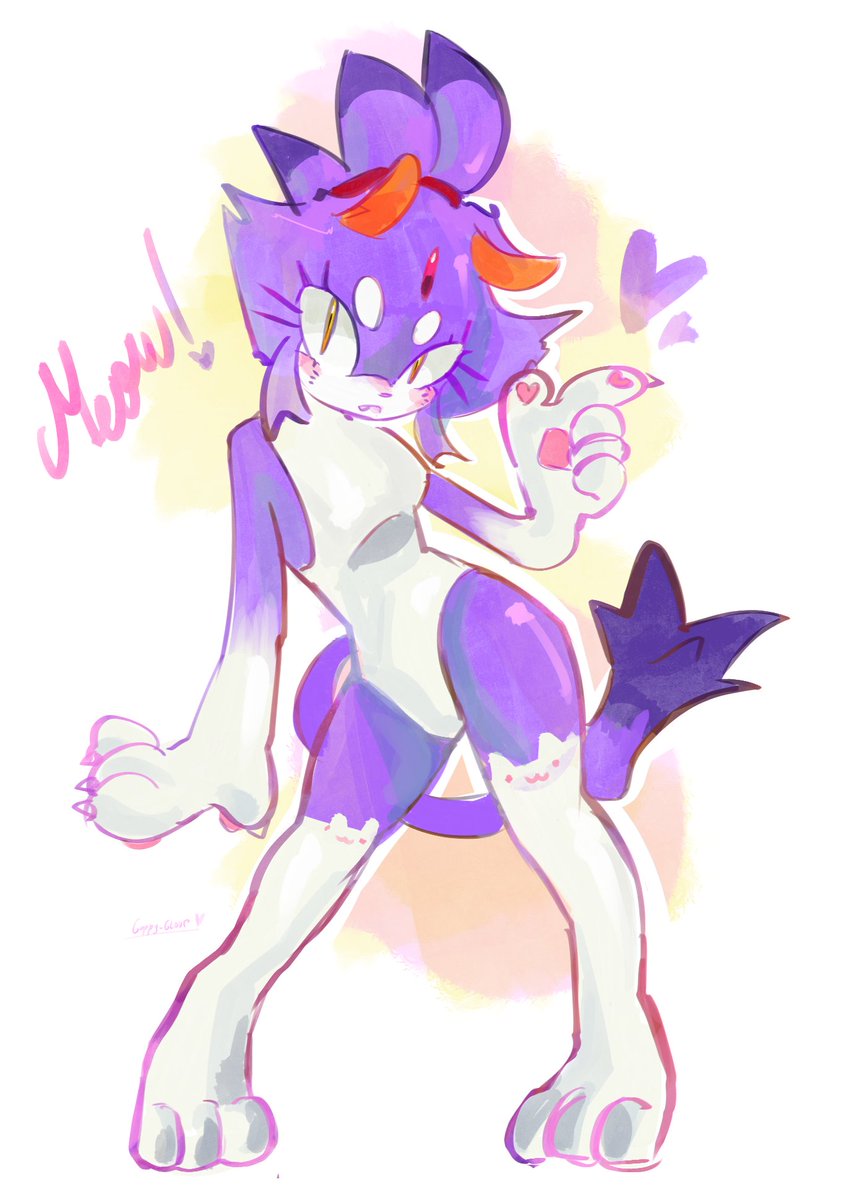 Gappy_GLOUP's tweet photo. 🩷🐾 #blazethecat #SonicTheHedgehog https://t.co/QrwnRJcot2