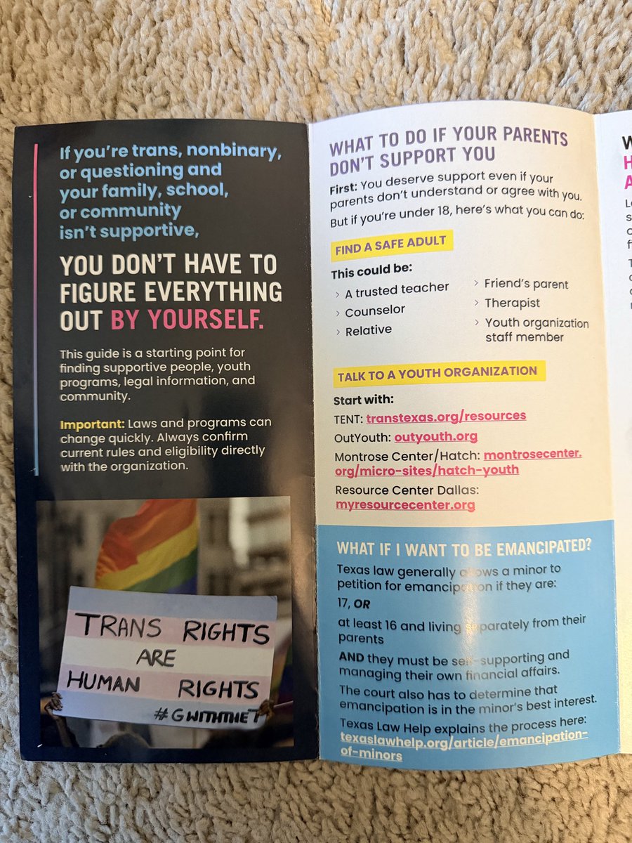 fancythis's tweet photo. so. this was mailed to my house today. addressed to my children. my favorite bit is the part where they guide them on how to become emancipated. https://t.co/bfKUNW8v0y