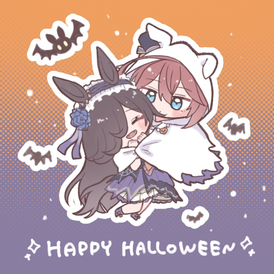 amai_omoyu's tweet photo. もうすぐハロウィンだね🎃絵が描けないので過去に描いたハロウィン絵を再掲していきます！
まずは3年前のミホライ🫶 https://t.co/dgzBRYLlUn