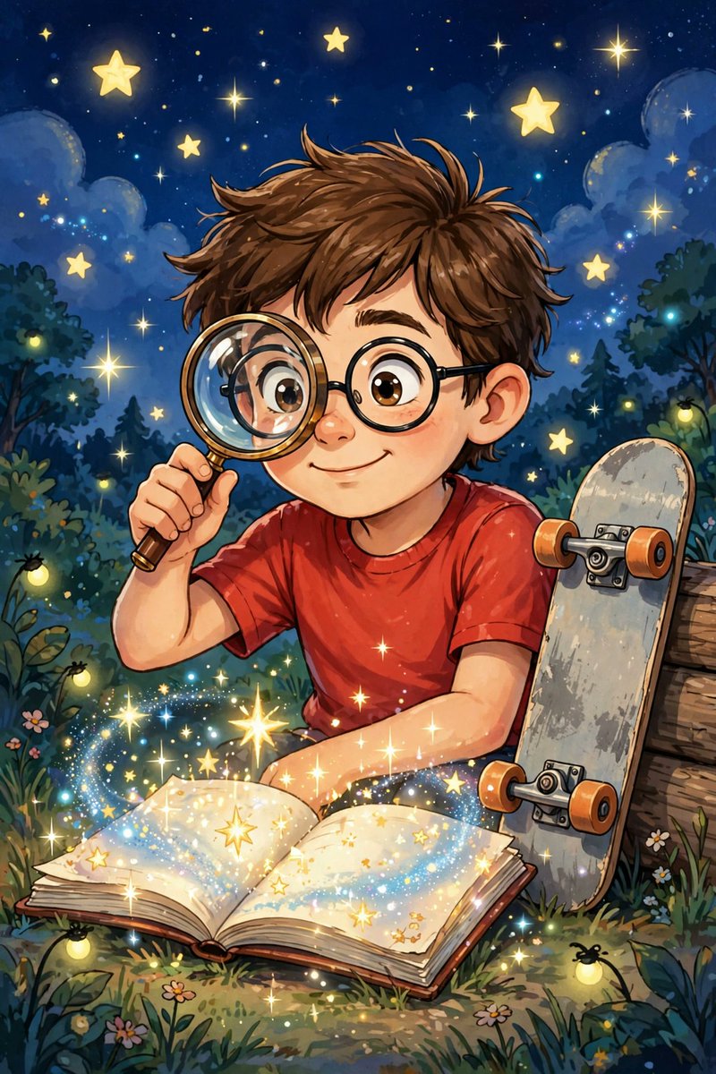 NicksNotebooks's tweet photo. Say hi to Nick — the kid hero of Nick's Notebook! ✍️ With round glasses, a red shirt, and an Imagination Upgrade from his magic notebook, he's ready for any mystery. https://t.co/UBPWQWSlx6 #KidsBooks #NicksNotebook https://t.co/BMVhosmtDG
