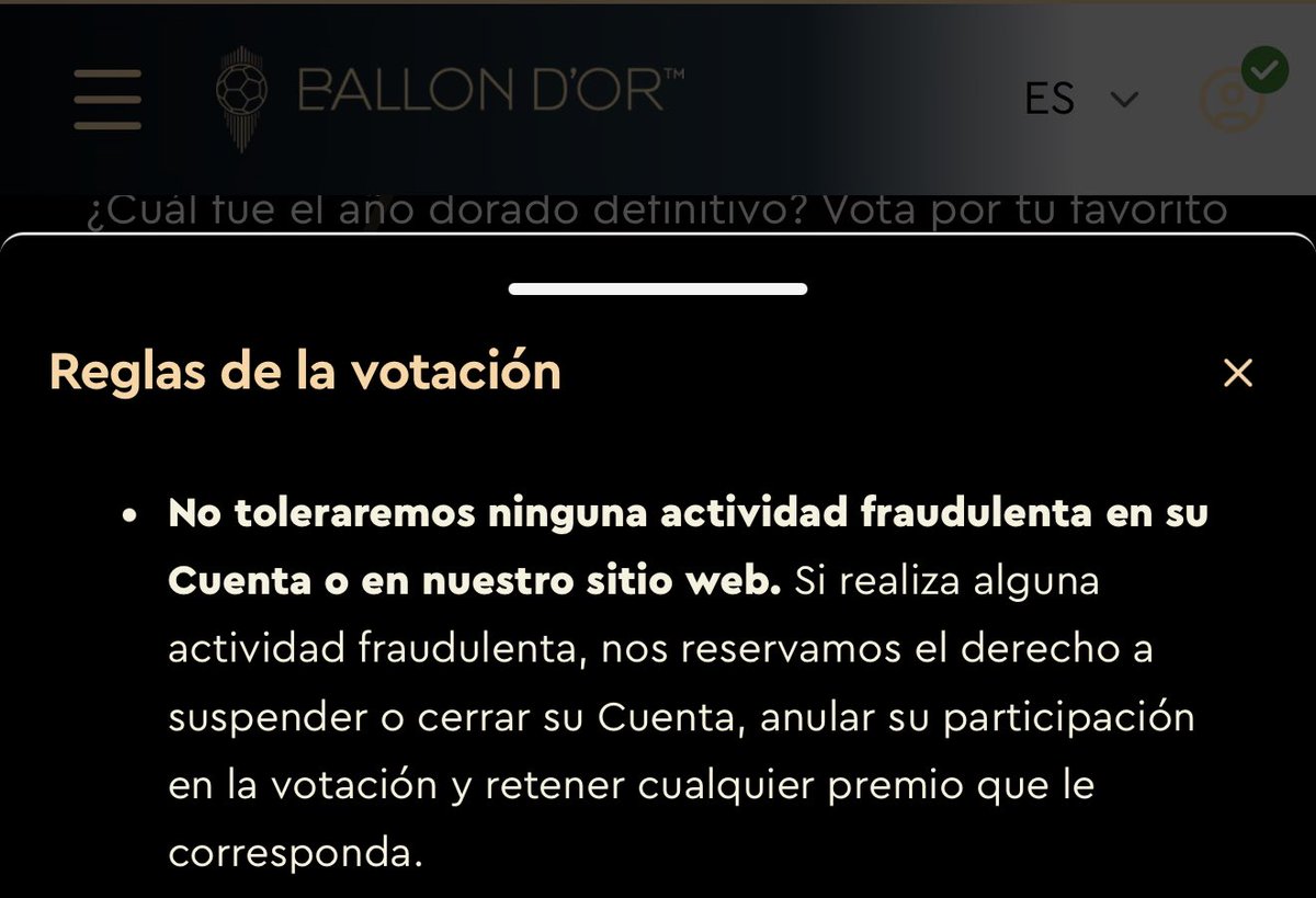ArielipilloPlus's tweet photo. Al Menos léanse las reglas antes de opinar. 

• No se pueden meter 1000 votos, ni 500, ni 100, ni 50 intentos porque está sujeto a una fotografía exclusiva que te da France Football (solo hay 20-25 fotos)

• No puedes votar desde cuentas diferentes. 

• No puedes utilizar bots; para eso está el pago con tarjeta. 

• No puedes corromper la página porque hay una empresa aparte que está monitorizando esta encuesta libre.

(Los Messilovers nunca quieren perder y se buscarán todo tipo de excusas y lloros, así que sigue apoyando al Goat)