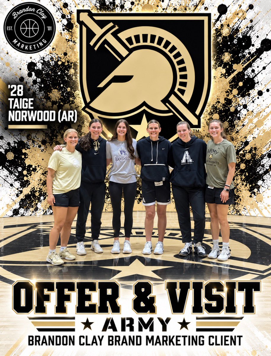 BrandonClayPSB's tweet photo. Brandon Clay Marketing | @bclaymarketing

🚨CLIENT OFFER & VISIT🚨

‘28 G Taige Norwood @taigenorwood of Greenland (AR) picked up an offer from Army West Point earlier in the year. She was on campus for an unofficial visit earlier this month.

➡️➡️ JOIN TODAY: https://t.co/kOdIysjPnj #BClayMarketing @cristynorwood
