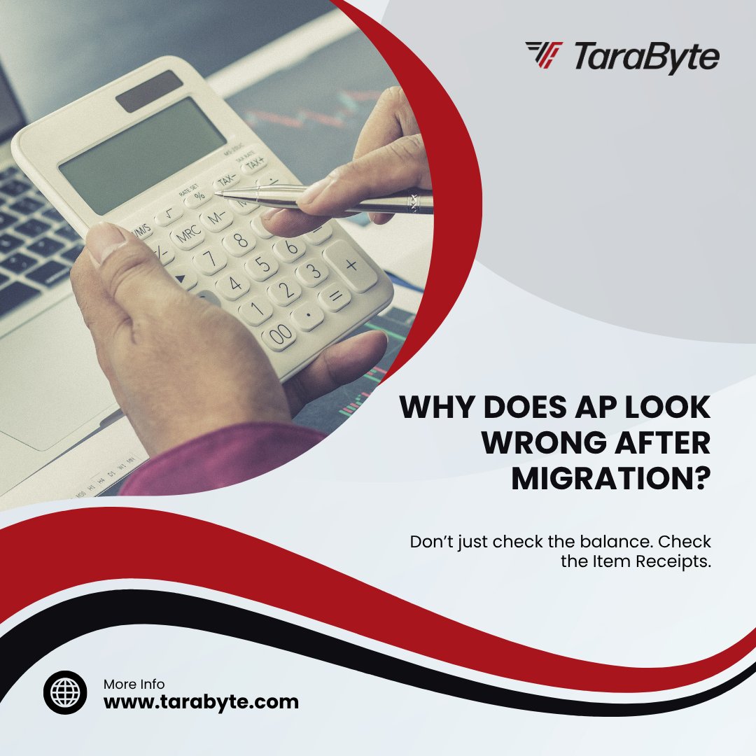 TaraByte01's tweet photo. Unexpected AP balances after a Fishbowl QBD→QBO migration? Review open Item Receipts and trace transactions through AP, holding accounts, and COGS to find the root cause.

#QuickBooksOnline #Xero #FishbowlInventory #AccountingSystems https://t.co/CLhamPI19Q