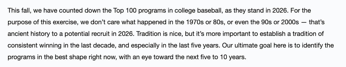 SECbaseball's tweet photo. @hottytoddystros @d1baseball Emphasis on the last 5-10 but mainly as a look toward the future! https://t.co/GyeGQYFLjT