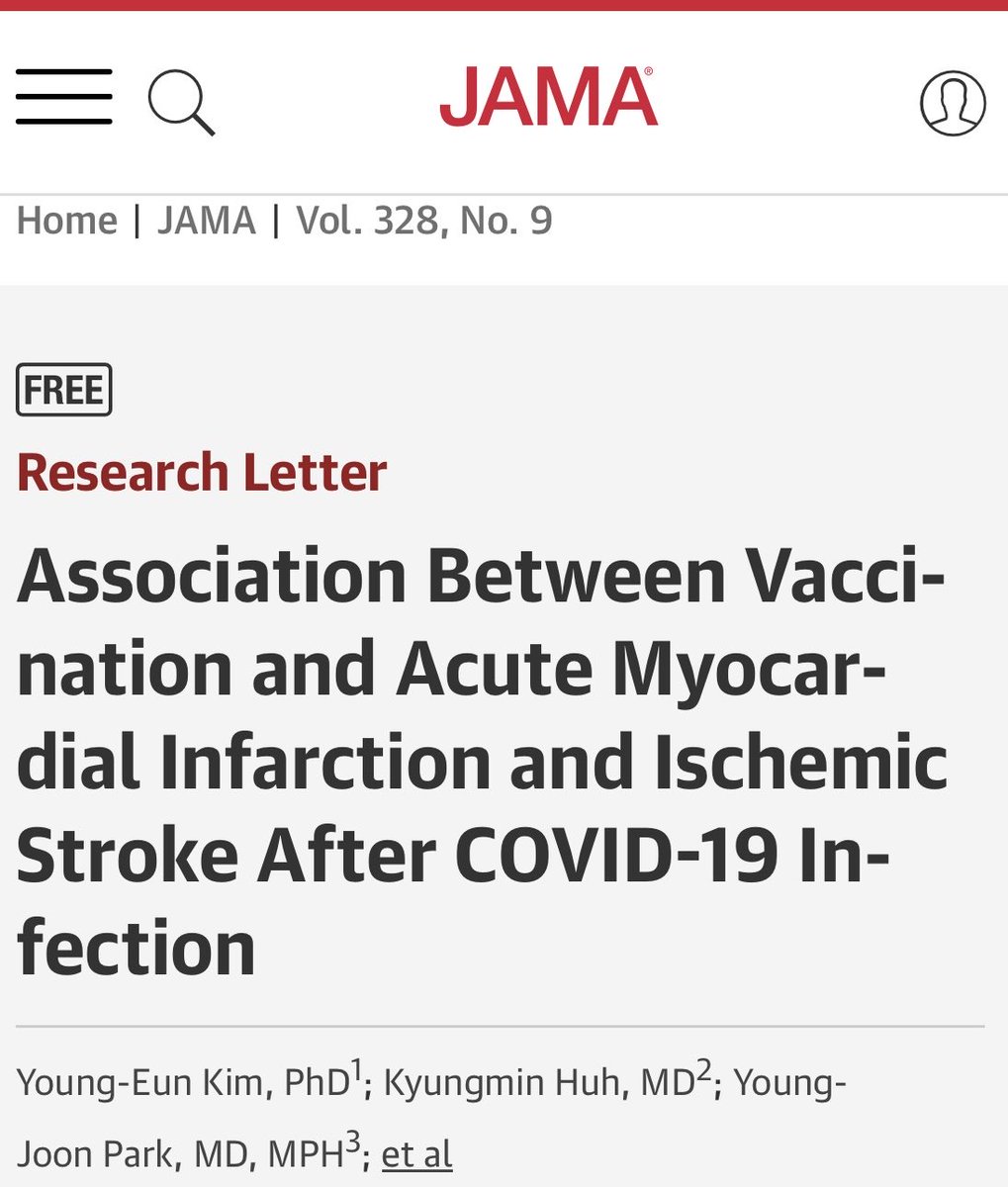 sgrothrockmd's tweet photo. @vaccine81097956 1/2 
Vaccinated 60% LOWER stroke risk here - 
“The adjusted risk was significantly LOWER in fully vaccinated patients for both AMI (aHR, 0.48; 95% CI, 0.25-0.94) and ischemic stroke (aHR, 0.40; 95% CI, 0.26-0.63).” https://t.co/Kf61v9luaJ