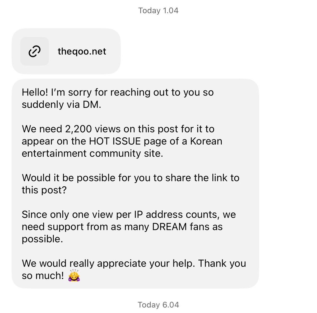 fortwoj's tweet photo. pagi gais, bisa bantu aku buat klik link berita dibawah ini tentang dream comeback⤵️

🔗 https://t.co/C1KPADDmhc

karena viewsnya lagi dibutuhkan sebanyaknya-banyaknya, walaupun sekarang sudah memenuhi target tapi kita perlu share sebanyak-banyaknya. mohon bantuannya ya semua🥹🙏🏻

kalo lewat bantu retweet & like ya itu juga sudah membantu terimakasih!