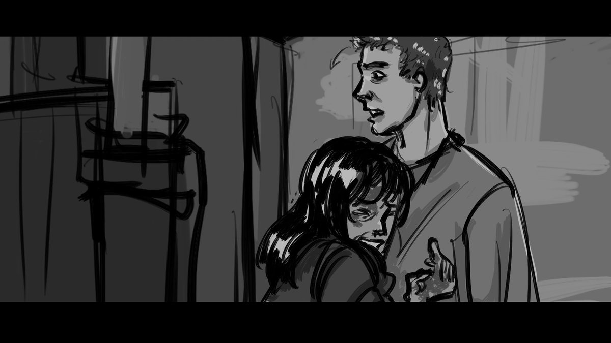 SIXEARZ6's tweet photo. I'll be posting the whole thing when it's done but here's a bit of progress! This college assignment is so much fun! #scream #screammovie #billyloomis #stumacher #sidneyprescott https://t.co/R9Qc4Brv9P