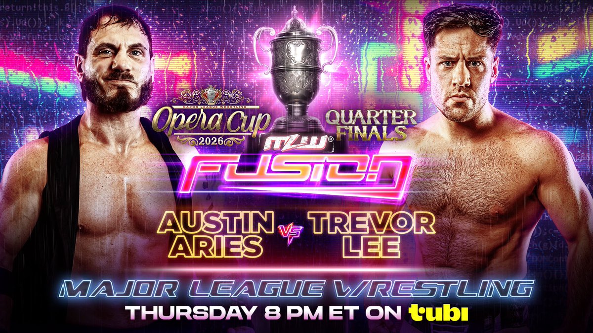 MLW's tweet photo. Can Trevor Lee keep Austin Aries from dictating the match, or will the National Openweight Champion find another way to turn the circumstances in his favor?

Read more: https://t.co/F8jbzthWhO https://t.co/5YSKJiz0Gq