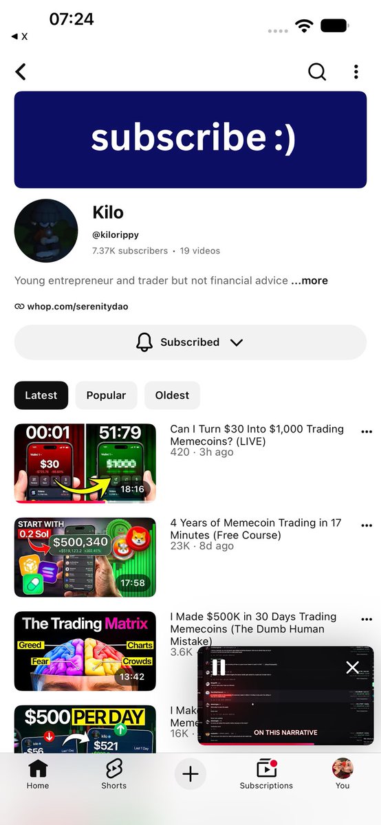air8yuo's tweet photo. @kilorippy subscribed and watching your latest video right now @kilorippy https://t.co/aTlK624Gnc