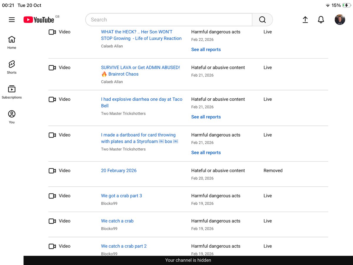 JamesGmUK1's tweet photo. @jonynv4u @TeamYouTube They don’t know what their doing from my reports which they have constantly and mistakenly left up on their platform https://t.co/cLaPXv1Xfo