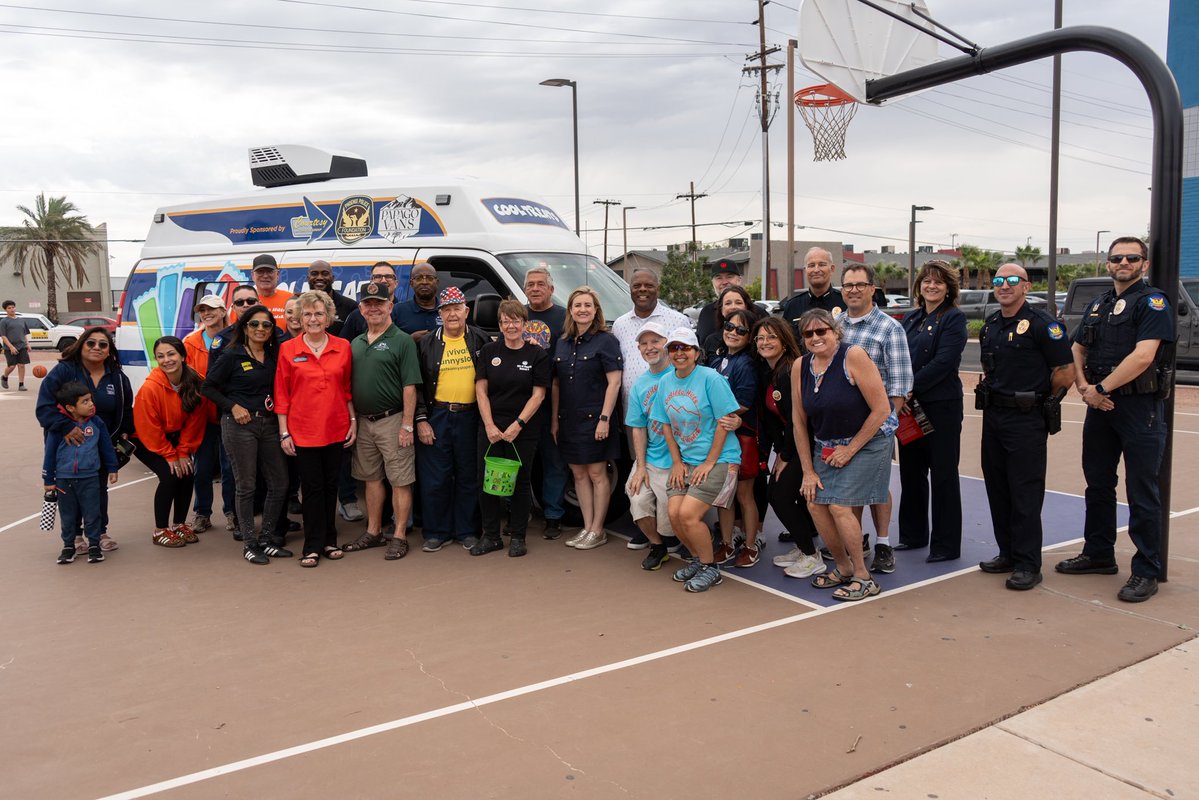 MayorGallego's tweet photo. G.A.I.N. Day is one of my favorite opportunities each year to connect with Phoenix families, neighborhood leaders and Phoenix police officers. I visited seven neighborhoods this weekend to hear directly from residents about what they’re seeing in their communities and how we can do better at City Hall. These conversations are an important part of building stronger and safer neighborhoods.