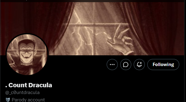 WinchGuy_'s tweet photo. ' .... Why is Dracula on here!? ' https://t.co/mSnjgL1YtG
