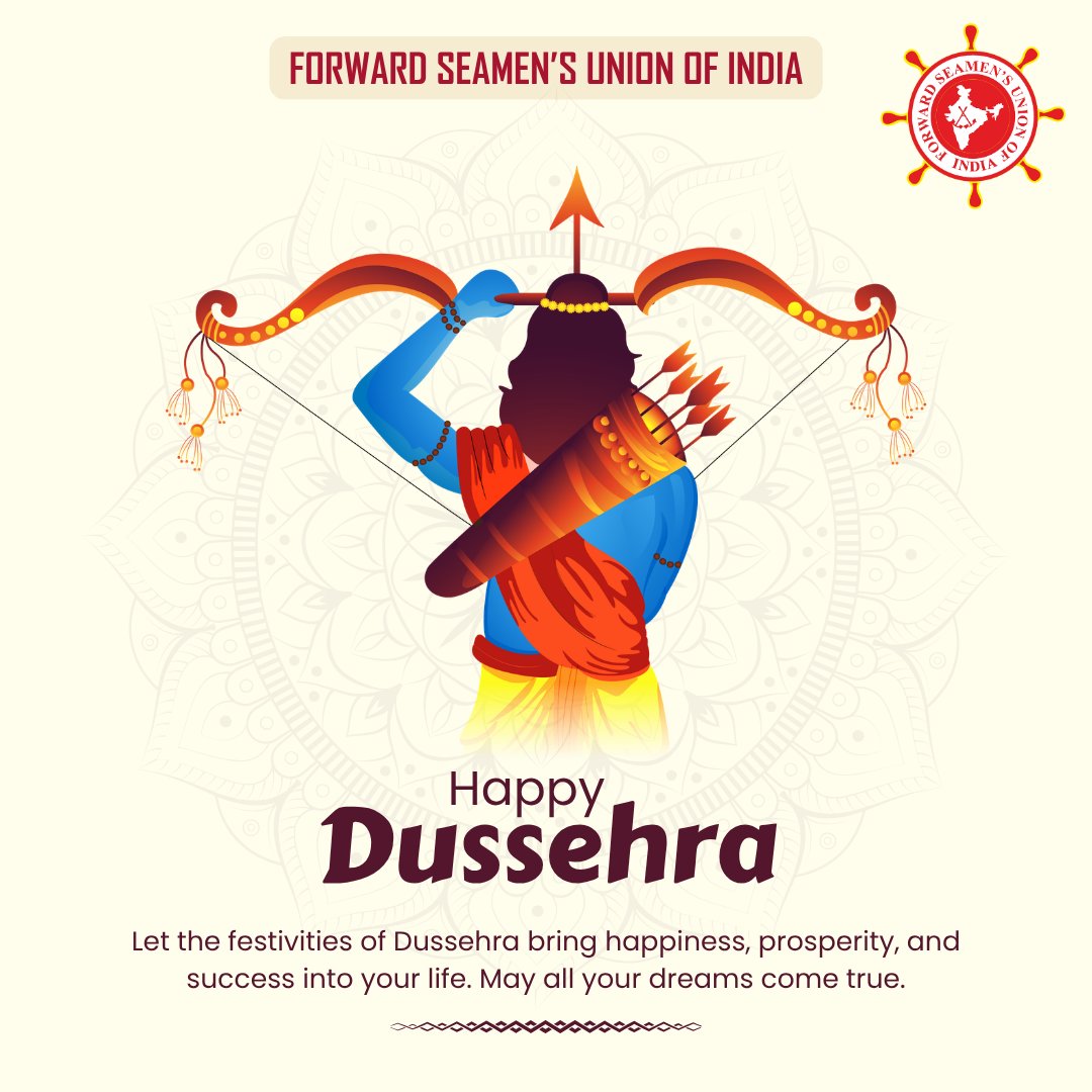 FSUIINDIA's tweet photo. May the victory of good over evil inspire us to sail towards hope, harmony, and new beginnings. https://t.co/uHRkCwGt3g