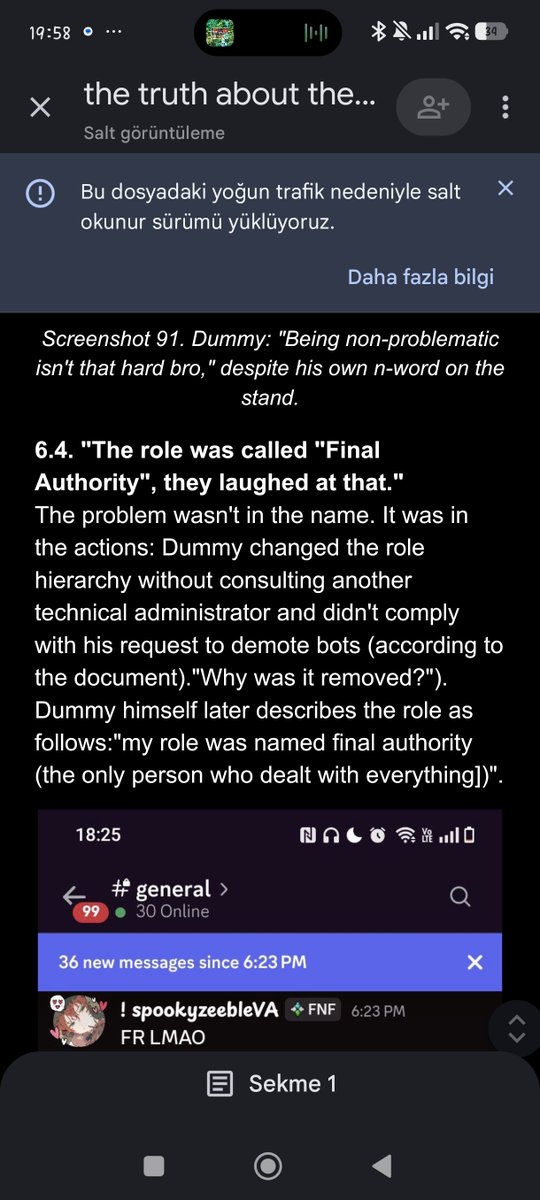 Dummbersh's tweet photo. Since I'm getting threats anyway here is a little debunk of their little document. Idaios gave me the custom role he made, I can't change the hiarchy of the highest role I have lol.

Yo please harrass me more Twix fans, I'm glad I spoke out and didn't stay silenced. https://t.co/EAO5YyY3aW