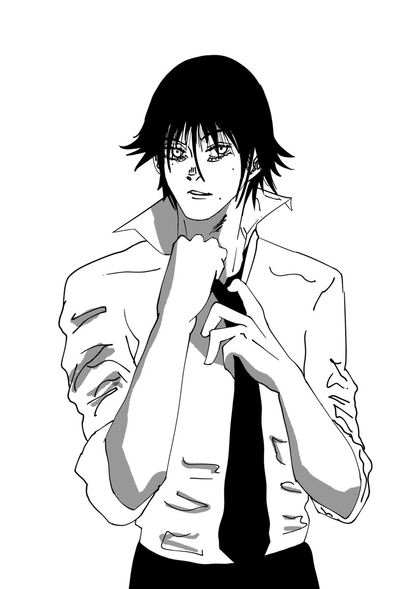 GabrielJos39506's tweet photo. @NommsiNomsense Arte con estilo de Chainsaw man...seamos #artmootsㅤ https://t.co/uEYAj1XLRU