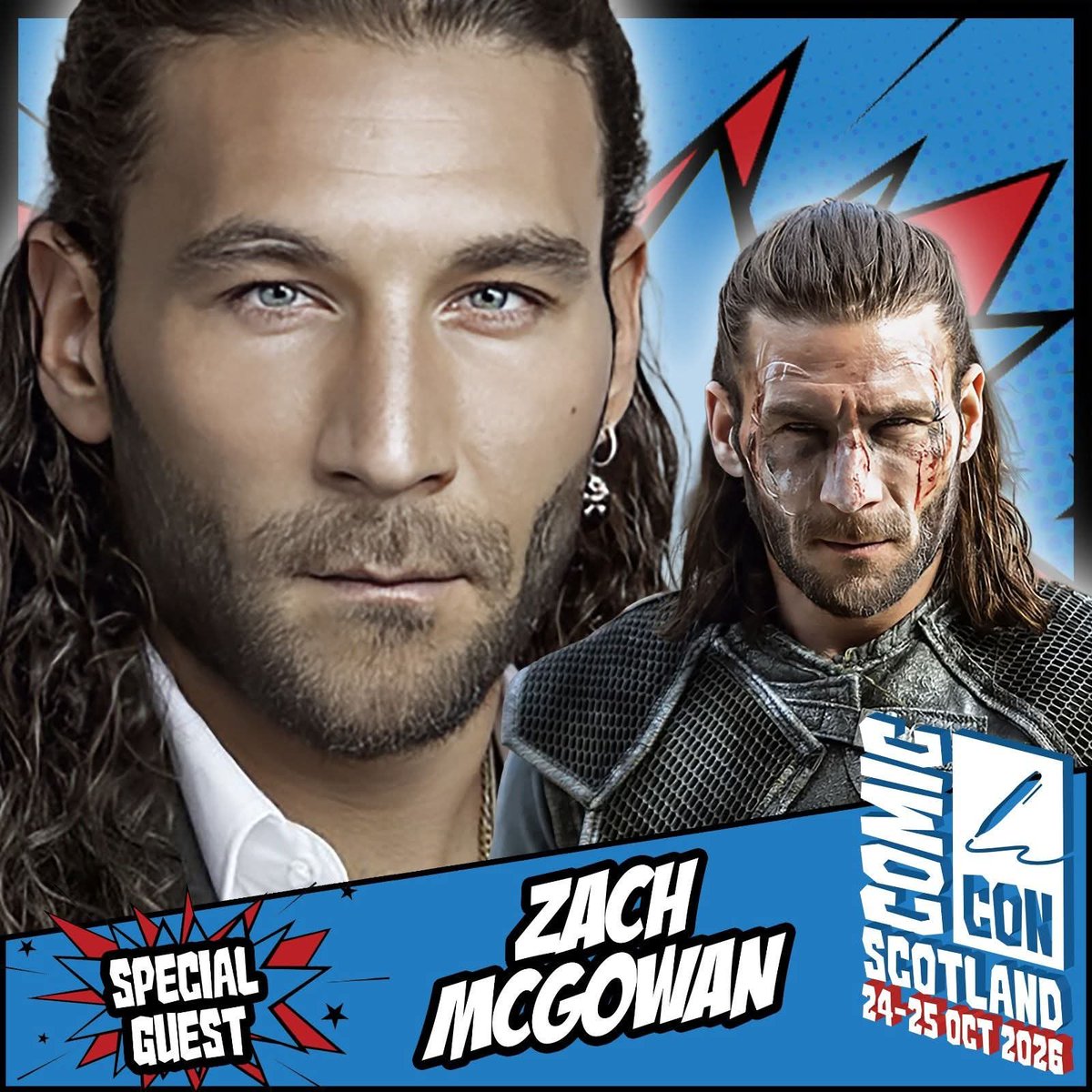 EuroConNet's tweet photo. GUEST ANNOUNCEMENT

#ComicConScotland #monopolyevents #ZachMcGowan 

24 - 25 October 2026 
Edinburgh, Scotland 

https://t.co/tUEjAZKRo3 https://t.co/T9fp5GXv3O