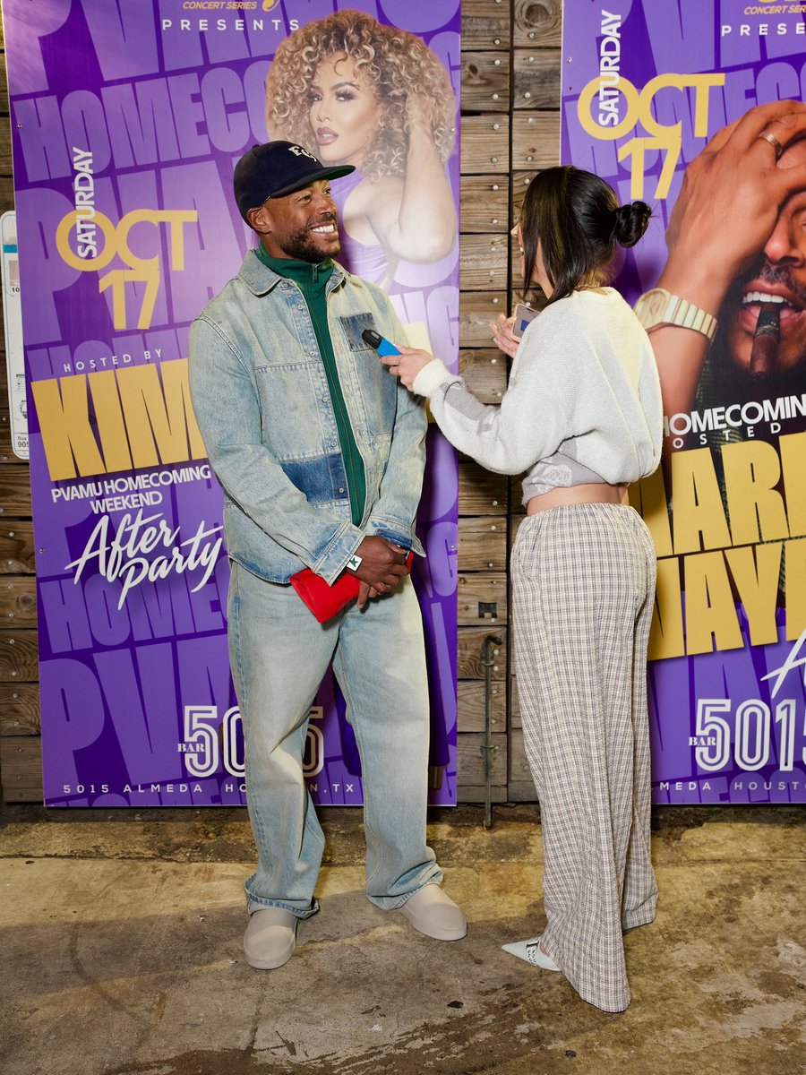 wavecheckers's tweet photo. Marlon Wayans &amp; Kimbella in Houston for the Prairie View A&amp;M University Homecoming 💜 https://t.co/5vFQWtISlW
