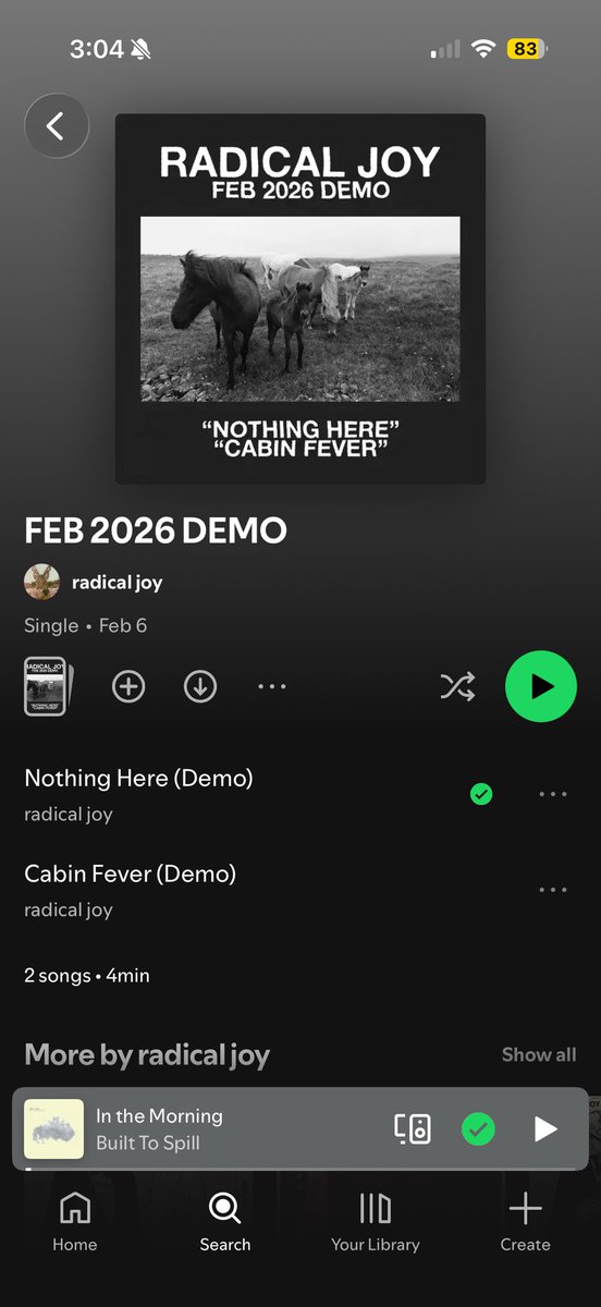 radicaljoyma's tweet photo. two new demos (released on bandcamp earlier this year) are now on streaming go run it up :-) https://t.co/13IZX7on1Y